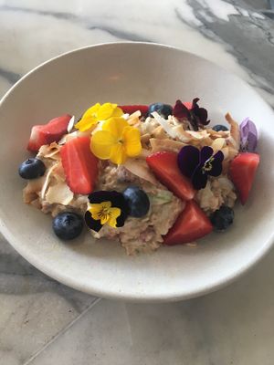 GF and Vegan Bircher  at Sprout Wholefood Cafe and Grocer in Naremburn