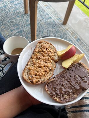 My breakfast at the hotel made with Oryana goodies from the store   at Oryana Natural Foods Market in Traverse City