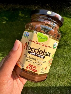 This Nocciolata (a cleaner vegan Nutella) was AMAZING!! Wish I could find this near where I live 🥲  at Oryana Natural Foods Market in Traverse City