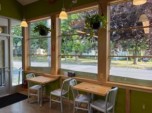 The cafe at Oryana Market. Clean, airy, comfortable.  at Oryana Natural Foods Market in Traverse City