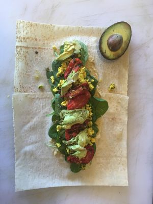 Wrap at The Organic Sustainable Food Trailer in Torquay