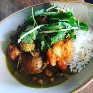 Curry at The Organic Sustainable Food Trailer in Torquay