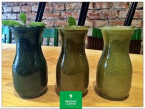 Smoothies at Organic Coffee Stare Miasto in Warsaw