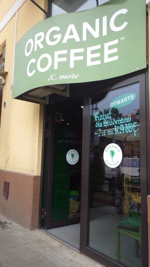 Outside at Organic Coffee Stare Miasto in Warsaw