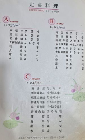 Menu #Veganuary at Shindongyang - 신동양반점 in Seoul