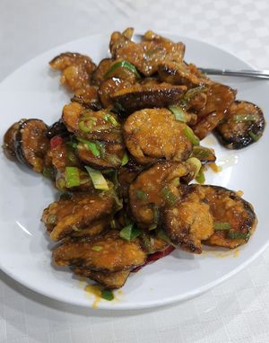 Mushroom Kkanpunggi style at Shindongyang - 신동양반점 in Seoul