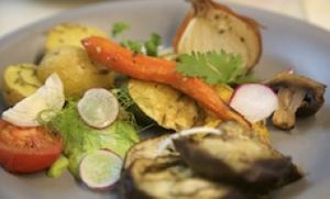 Potato meets vegetables at Bistro & Cafe Gartenliebe in Weimar