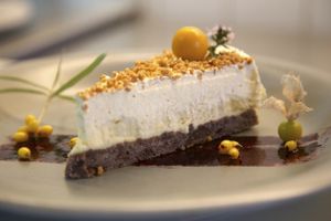 Buckthorn cake at Bistro & Cafe Gartenliebe in Weimar