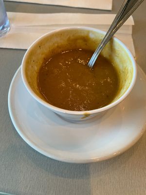 Puréed vegetable soup. Flavorful .  at Gourmet Garden Cafe & Juices in Fort Lauderdale