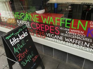 outside at Waffelschwestern - Food Truck in Giessen