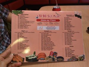 Set Menu at U Sushi in Cambridge