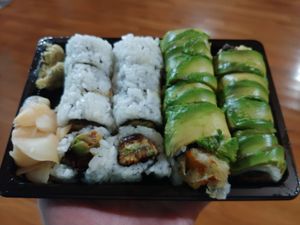 Sushi: Altenderfer Roll Left, Sweetie Pie Roll Right at Heiwa Shokudo in Asheville