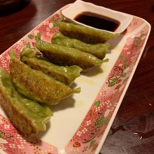 Vegetable gyoza at Heiwa Shokudo in Asheville