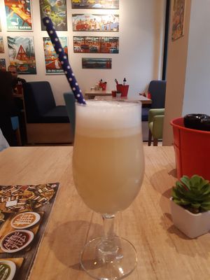 Hot lemonade with ginger at RedBread in Belgrade