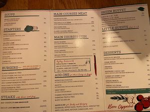 Menu at RizRaz - Kompagnistraede in Copenhagen