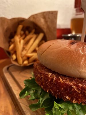 Vegan burger at RizRaz - Kompagnistraede in Copenhagen