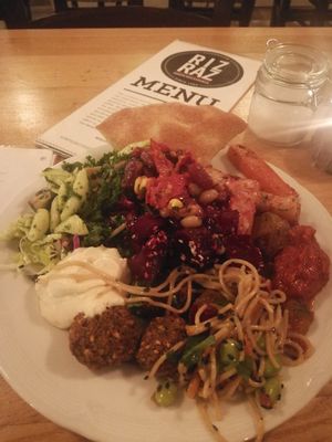 Buffet is mostly vegan at RizRaz - Kompagnistraede in Copenhagen