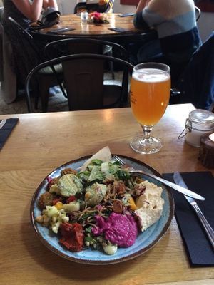 All you can eat vegan salad options at rizzraz - didn’t have to chop a thing, lol. Scrumptious.  at RizRaz - Kompagnistraede in Copenhagen