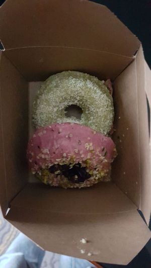 Vegan doughnuts at Greentrees The Juicery - Münsterstr in Dusseldorf