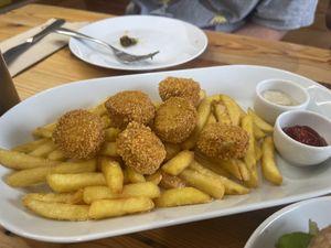 Chick’n nuggets   at A Factoria Verde in A Coruna