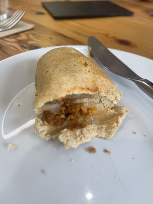 Inside the bollu  at A Factoria Verde in A Coruna