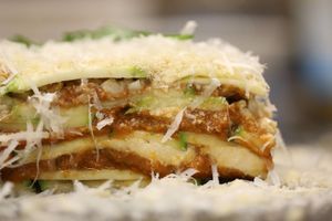 RAW Gluten Free Lasagna at A Factoria Verde in A Coruna