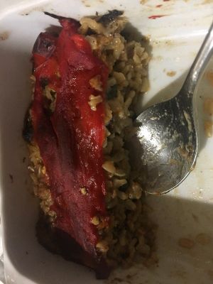 rice with peppers at A Factoria Verde in A Coruna