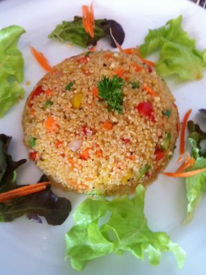 Fried rice quinoa is supper food very delicious.
 at O-OH Farm Karon in Phuket