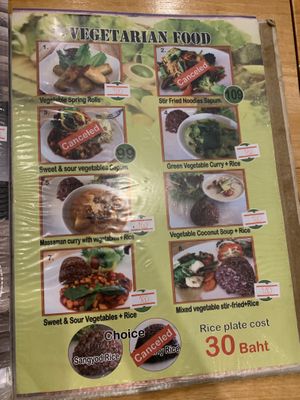 The only vegetarian food at O-OH Farm Karon in Phuket