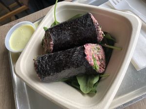 Rock n roll rolls & immune boost shot  at Plant Wise in Dix Hills