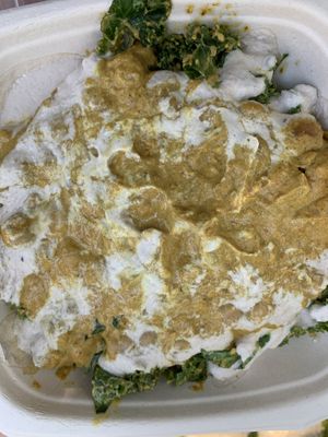 kale masala was really good, way better than it looks  at Plant Wise in Dix Hills