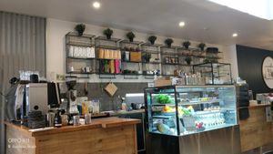 Treats display at Wild Thyme Cafe in Bright