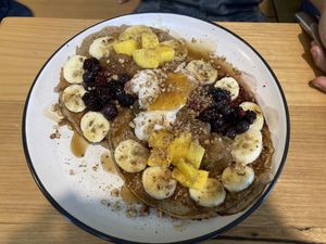 Buckwheat pancakes   at Wild Thyme Cafe in Bright