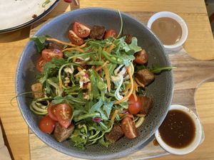 Pad Thai salad  at Wild Thyme Cafe in Bright