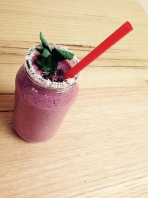 Vegan Purple People Eater! One of our fav's! at Wild Thyme Cafe in Bright