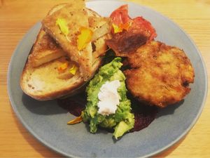 Vegan Big Breakie  at Wild Thyme Cafe in Bright