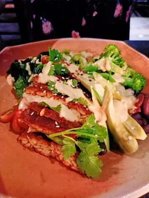 Protein bowl at Moksa in Ubud