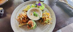 Chef sampler plate at Moksa in Ubud