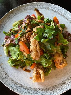 Asian not squid salad at Moksa in Ubud