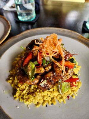 Black pepper squid at Moksa in Ubud