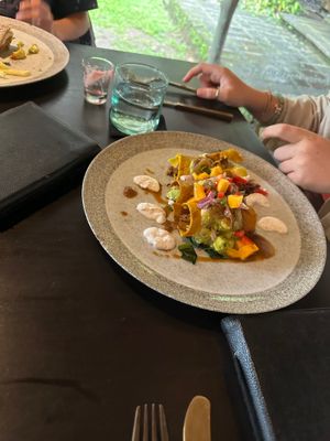 Masala pumpkin uttapam at Moksa in Ubud