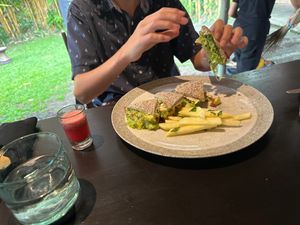 Avo cheese sandwich  at Moksa in Ubud