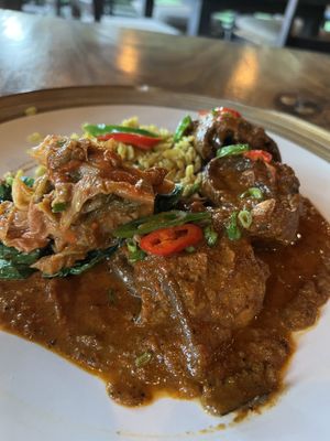 Rendand curry  at Moksa in Ubud