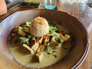 Green curry at Moksa in Ubud
