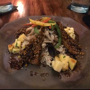 Crusted tempeh at Moksa in Ubud