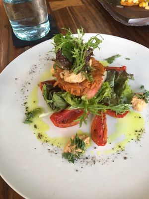 Sweet potato pancake at Moksa in Ubud