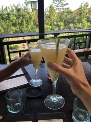 Lemongrass kombucha  at Moksa in Ubud