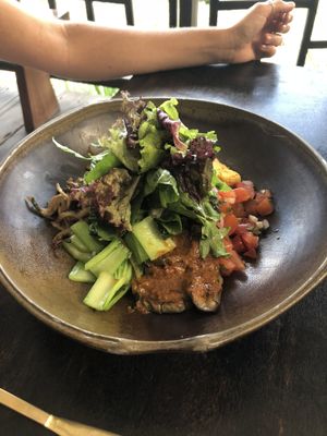 Delicious salad  at Moksa in Ubud