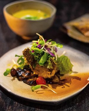 Hummus starter (best hummus of my life) at Moksa in Ubud