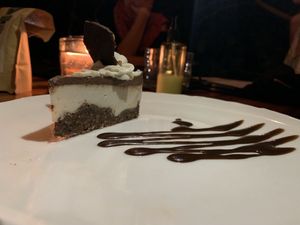 Vanilla chocolate cake  at Moksa in Ubud